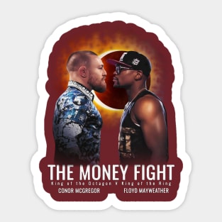 the money fight Sticker